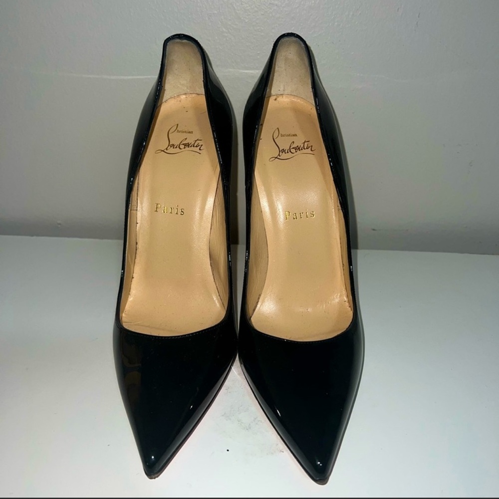 Authentic - Red bottoms in Black , so Kate